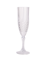 Crystal like Elegant Plastic 8 oz. champagne flutes - Posh Party Supplies 