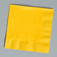 Discounted School Bus Yellow Beverage Paper Napkins - Posh Party Supplies