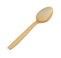 Elegant metallic gold Plastic serving spoons - Posh Party Supplies