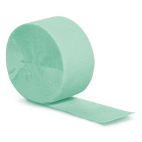 Fresh Mint Crepe Paper Streamers - 81 feet