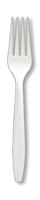 Disposable White Plastic Forks - Posh Party Supplies