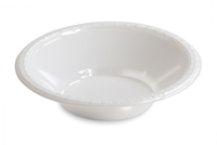 Disposable White 12 Oz. Plastic Bowl  - Posh Party Supplies