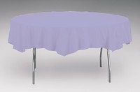 Disposable Luscious Lavender Round Paper Tablecloths - Posh Party Supplies