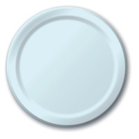 Disposable Pastel Blue 6.75" Paper Dessert Plates - Posh Party Supplies