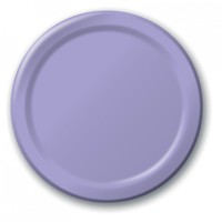 Disposable Luscious Lavender 6.75" Paper Dessert Plates - Posh Party Supplies