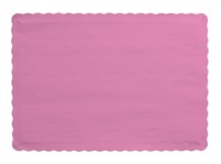 Disposable Candy Pink Paper Placemats  - Posh Party Supplies