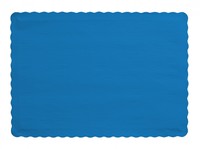Disposable True Blue Paper Placemats  - Posh Party Supplies