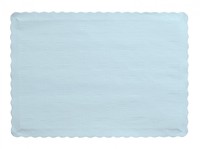 Disposable Pastel Blue Paper Placemats  - Posh Party Supplies