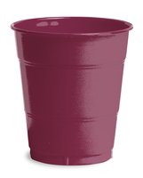 Burgundy 12 Oz. Plastic Cups - Posh Party Supplies