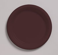 Disposable 10.25" Brown Plastic Dinner Plates - Posh Party Supplies