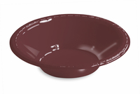 Disposable Brown 12 Oz. Plastic Bowl - Posh Party Supplies