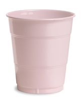 Disposable Classic Pink 12 Oz. Plastic Cups - Posh Party Supplies