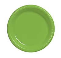 Discounted Fresh Lime Plastic 10.25" Dinner Plates  - Posh Party Supplies