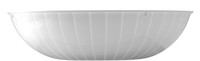 Elegant White Plastic Serving Bowls  - www.poshpartysupplies.com