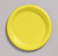 Discounted Mimosa Plastic 10.25" Dinner Plates  - Posh Party Supplies