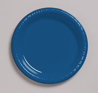 Discounted Navy 8.75" Plastic Dinner Plates  - Posh Party Supplies