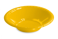 Disposable School Bus Yellow 12 Oz. Plastic Bowl - Posh Party Supplies