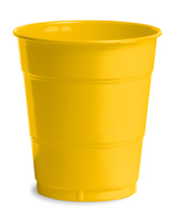 Disposable School Bus Yellow 12 oz  Plastic Beverage Cups -240 Plastic Cups