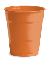 Disposable Sunkissed Orange 12 Oz. Plastic Cups - Posh Party Supplies