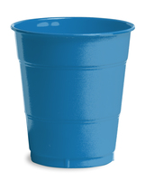 True Blue 12 Oz. Plastic Cups - Posh Party Supplies