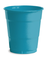 Disposable Turquoise 12 Oz. Plastic Cups - Posh Party Supplies
