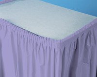 Disposable Luscious Lavender Plastic 14' Tableskirts - Posh Party Supplies