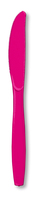 Disposable Hot Magenta Plastic Knives - Posh Party Supplies