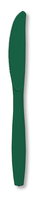 Disposable Hunter Green Plastic Knives- Posh Party Supplies