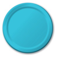 Disposable Bermuda Blue 8.75" Paper Dinner Plates - Posh Party Supplies