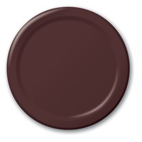 Disposable Brown 8.75" Paper Dinner Plates - Posh Party Supplies
