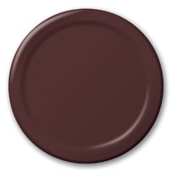 Discounted Brown 10.25" Paper Dinner Plates - Posh Party Supplies