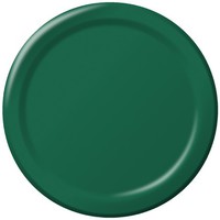 Discounted Hunter Green 10.25" Paper Dinner Plates  - Posh Party Supplies