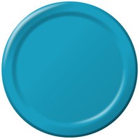 Discounted Turquoise 10.25" Paper Dinner Plates  - Posh Party Supplies