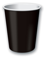 Discounted Black Velvet Solid 9 Oz. Hot and Cold Paper Cups - Posh Party Supplies