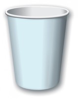 Discounted Pastel Blue Solid 9 Oz. Hot and Cold Paper Cups - Posh Party Supplies