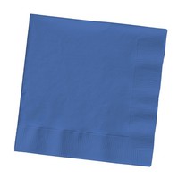 Discounted Solid True Blue Paper Lunch Napkins - Posh Party Supplies