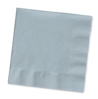 Discounted Solid Shimmering Silver Paper Lunch Napkins - Posh Party Supplies